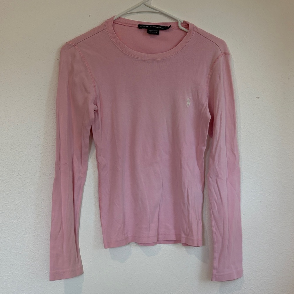 Ralph Lauren Pink Long Sleeve Top